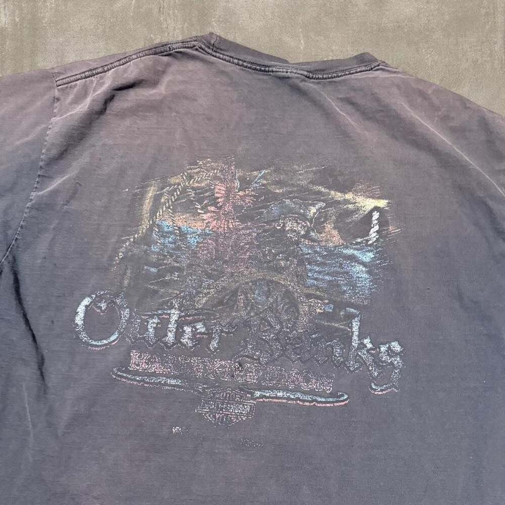 Harley-Davidson Outer Banks Vintage Distressed Pocket T-Shirt